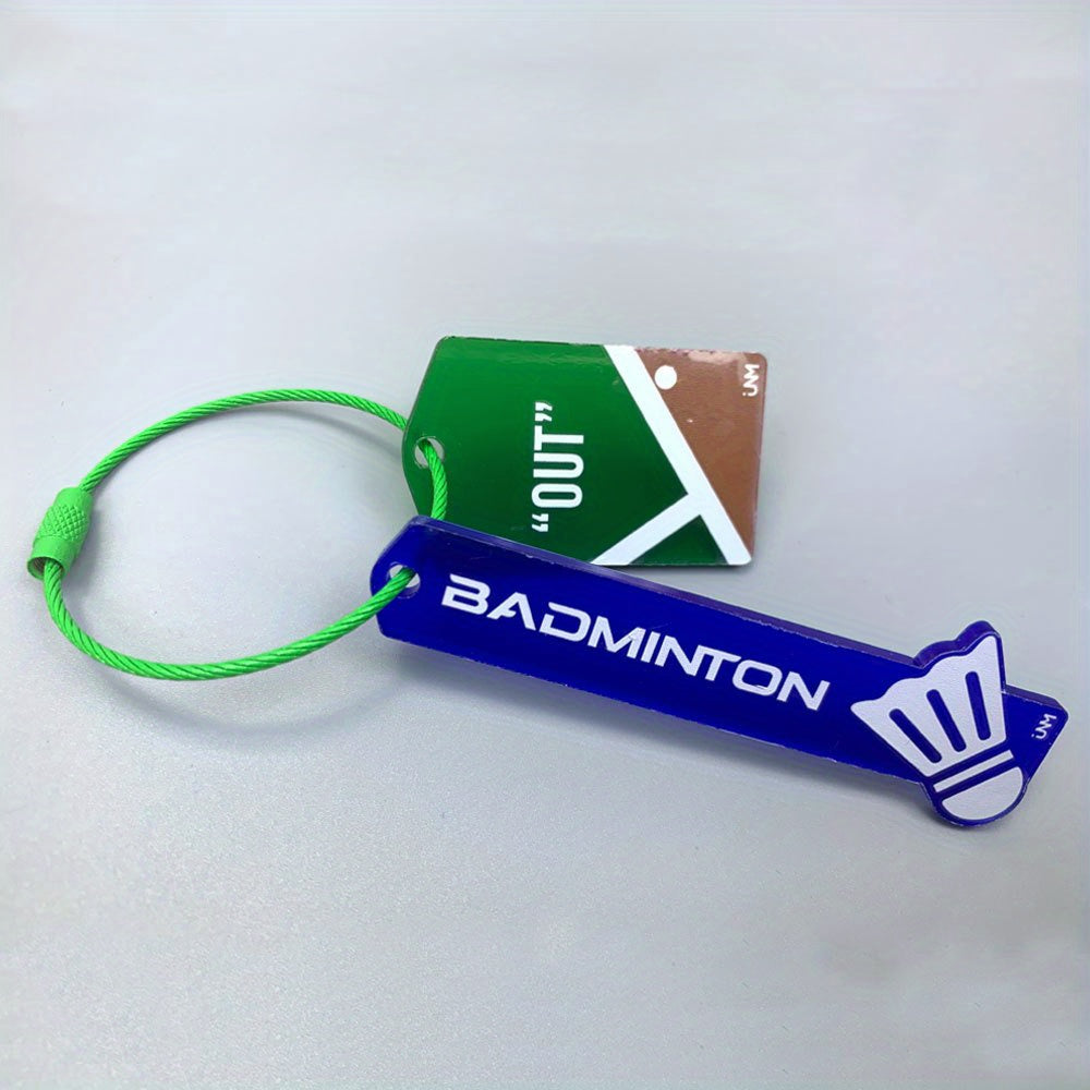 Badminton Field & Bag Pendant Gift