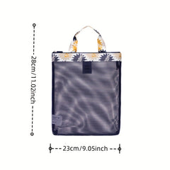 Mesh Tote Bag Travel Storage Bag Swimming Beach Bag Handbag