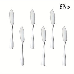 6Pcs Stainless Steel Cheese Spreader Butter Cream Spatula