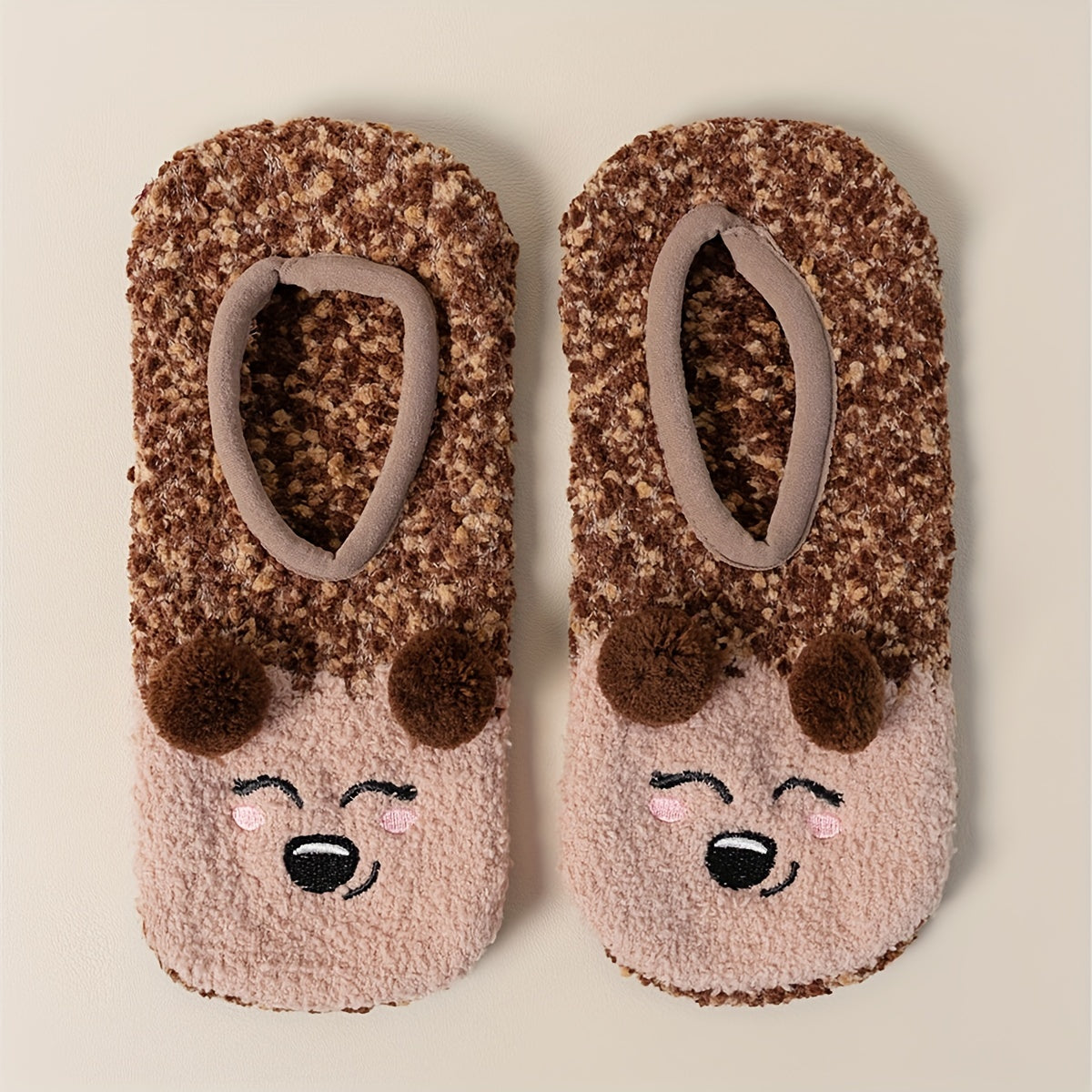 Cute Cartoon Print Fuzzy Socks for Women