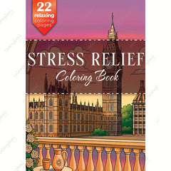 Deluxe Relax Painting Coloring Book for Adults - Thickened Paper - 22 Pages