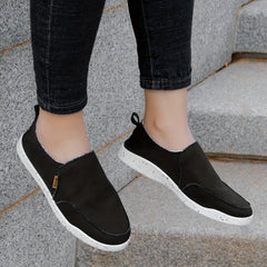 STQ Slip On Shoes Women Comfort Low Top Casual Canvas Shoes