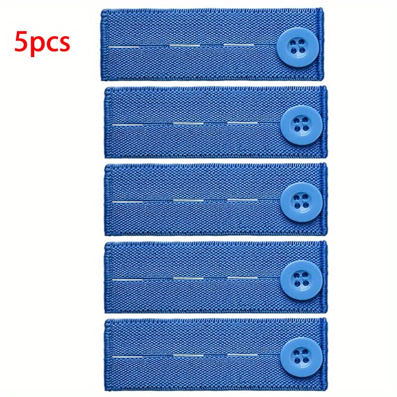 5pcs Elastic Waist Extender Button Adjustable Waistband Expanders