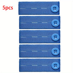 5pcs Elastic Waist Extender Button Adjustable Waistband Expanders