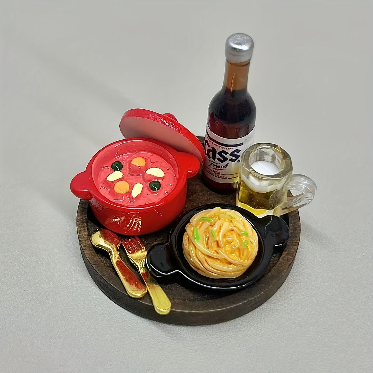 Miniature Food Set for Dollhouse Decoration