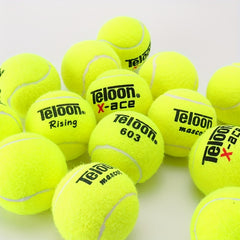 12pcs Pressureless Tennis Balls w/ Mesh Bag for Training & Exercise