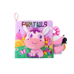 Crinkle Busy Books Animals Cloth Books Touch Feel Sounds Interactive