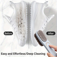 3pcs Silicone Shoe Brush Long Handle Cleaning Tools