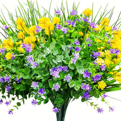 Artificial Flowers UV Resistant Plastic Flowers Home Decor