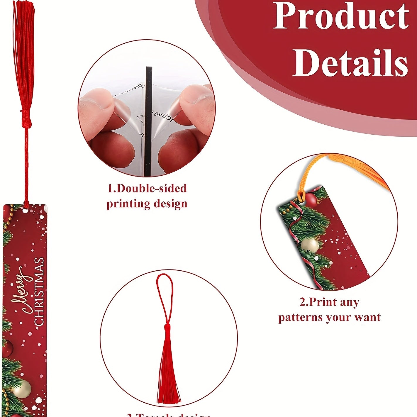 30 Sublimated Blank Bookmarks Double sided Heat Transfer Printed DIY Bookmarks