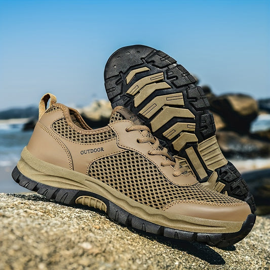 Men's Breathable Mesh Sneakers for Hiking Climbing
