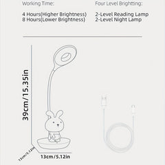 Cartoon Touch LED Reading Eye Protection Lamp Bedside Lamp