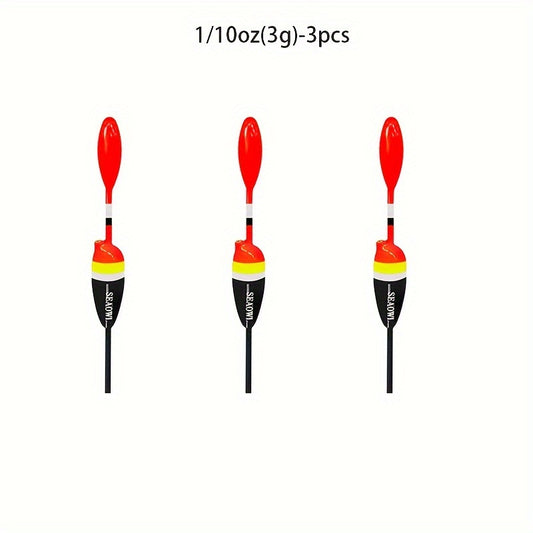 3pcs Fishing Slip Float Kit For Crappie Panfish Trout Bass Fishing