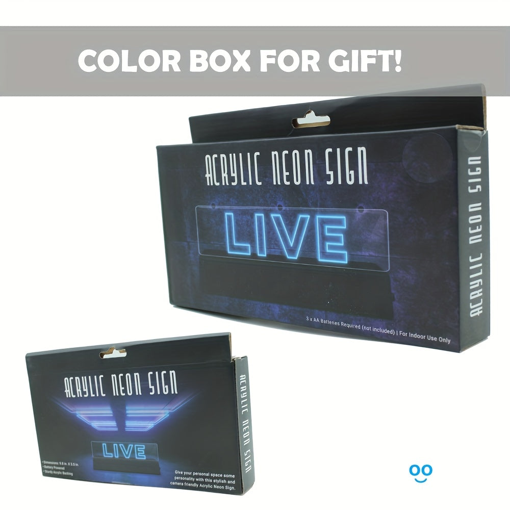 Live Signs Led Signs Signs For Wall Decor Live Sign For Studio Game Room Broadca