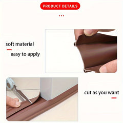 1pc Door Seam Door Bottom Sealing Strip Windproof Sound Insulation