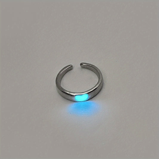 Luminous Ring Live Mouth Adjustable Unisex Ring