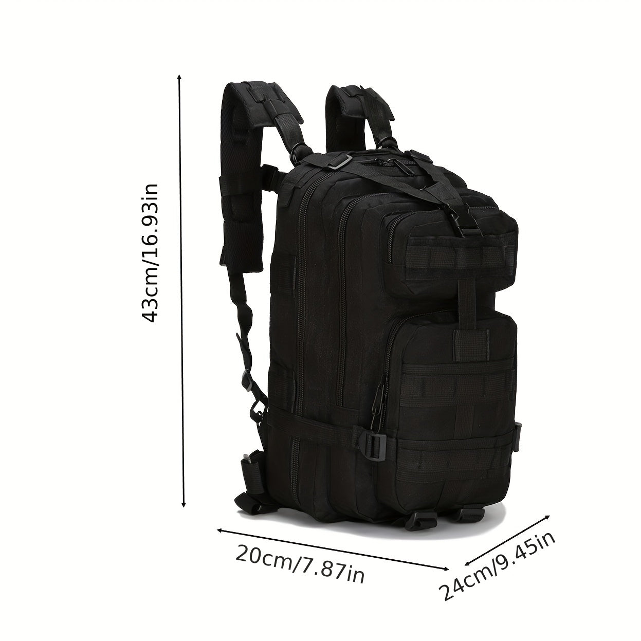 30L Outdoor Backpack Waterproof Camouflage Army Camping Hiking Rucksack