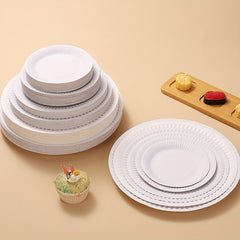 50pcs Party Paper Plates DIY Decorated Plates Supplies