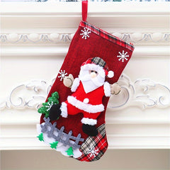 Christmas Stockings Gift Bag Pendant Candy Bag Small Socks