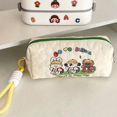 Cartoon Handheld Cosmetic Bag Lightweight Zipper Makeup Pouch