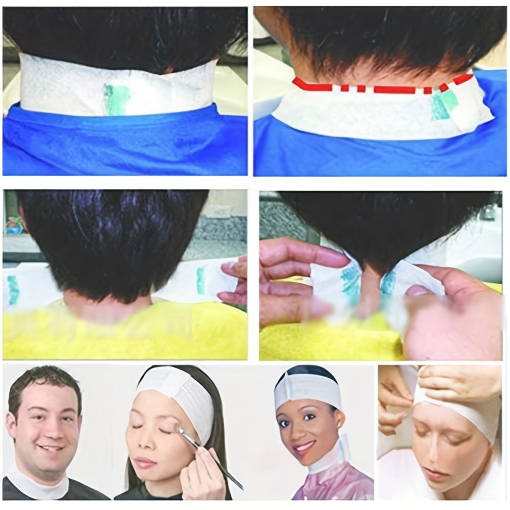 100 Counts Disposable Barber Neck Strip Hairdressing Accessory