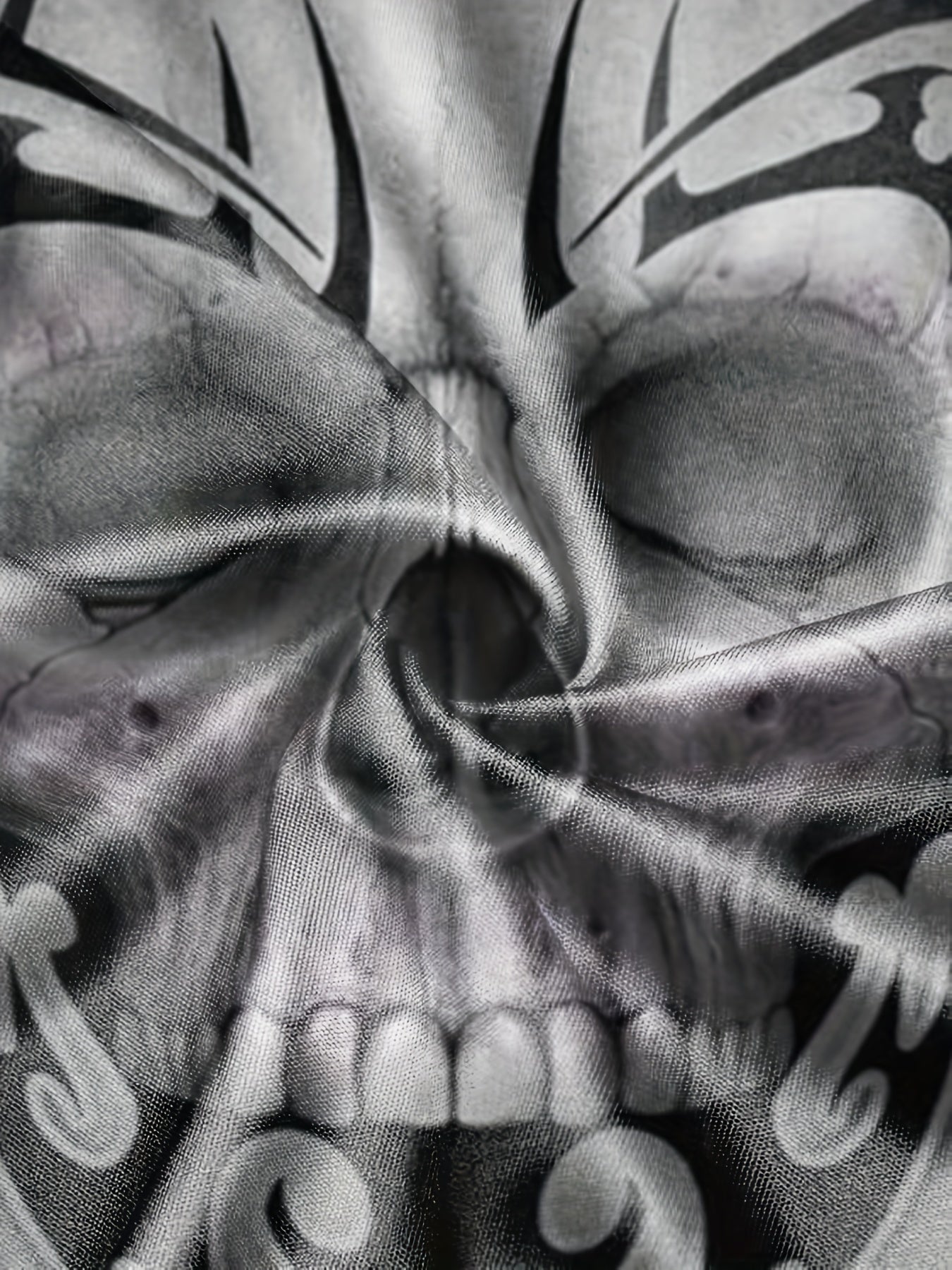 Men's Breathable 3D Skull Graphic Tee for Summer