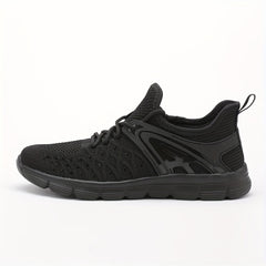 Solid Mesh Athletic Running Shoes Soft Sole Lightweight Sneakers