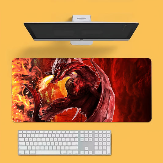 Dragon Pattern Desk Mat Oversized Gaming Mouse Pad Office Desk Pad