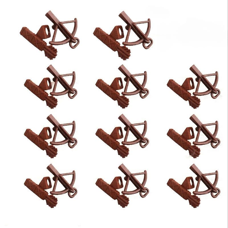 Medieval Scene Mini Figures Building Blocks Set with Crossbow and Accessories