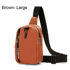 Faux Leather Sling Bag Crossbody Phone Purse Women's Chest Bag