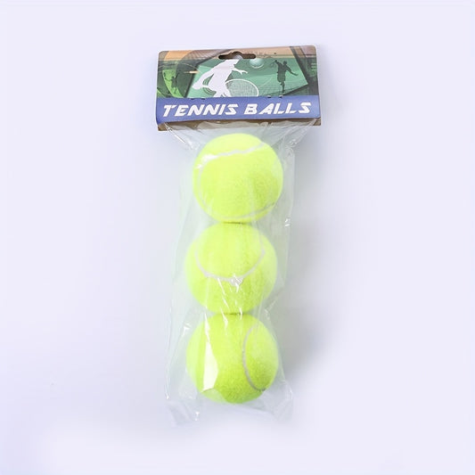 3pcs Tennis Ball for Training and Competition, Suitable for Beach Park Yard