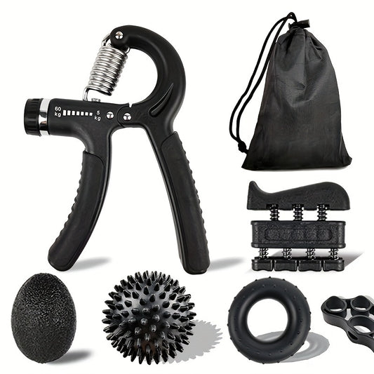 Grip Strength Trainer Kit - Finger, Wrist, and Hand Grip Exercise Set