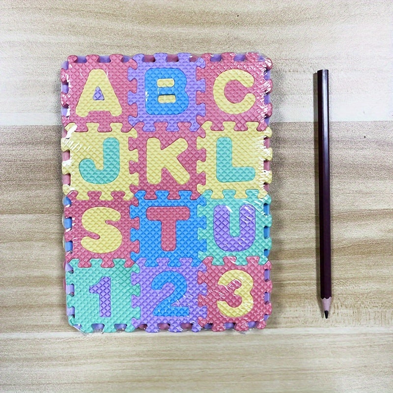 36 Pieces Alphabet & Number Puzzle Set for Kids
