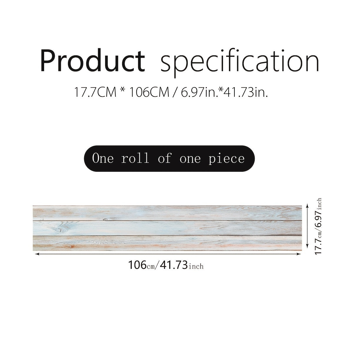 Wood Grain Staircase Sticker Self-adhesive Wallpaper Waterproof Home Decor