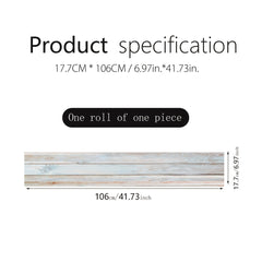 Wood Grain Staircase Sticker Self-adhesive Wallpaper Waterproof Home Decor