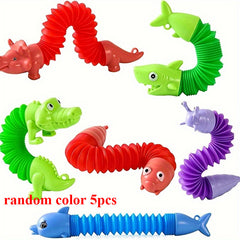 Mini Pop Tubes Sensory Toys Keychain - Animal Design