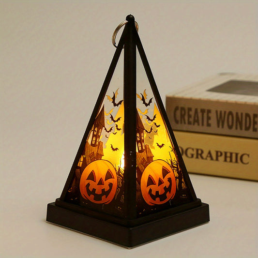 Vintage Glass LED Mini Lanterns for Halloween Parties & Decor