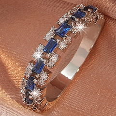 CZ Finger Ring For Women Bride Wedding Party Gift