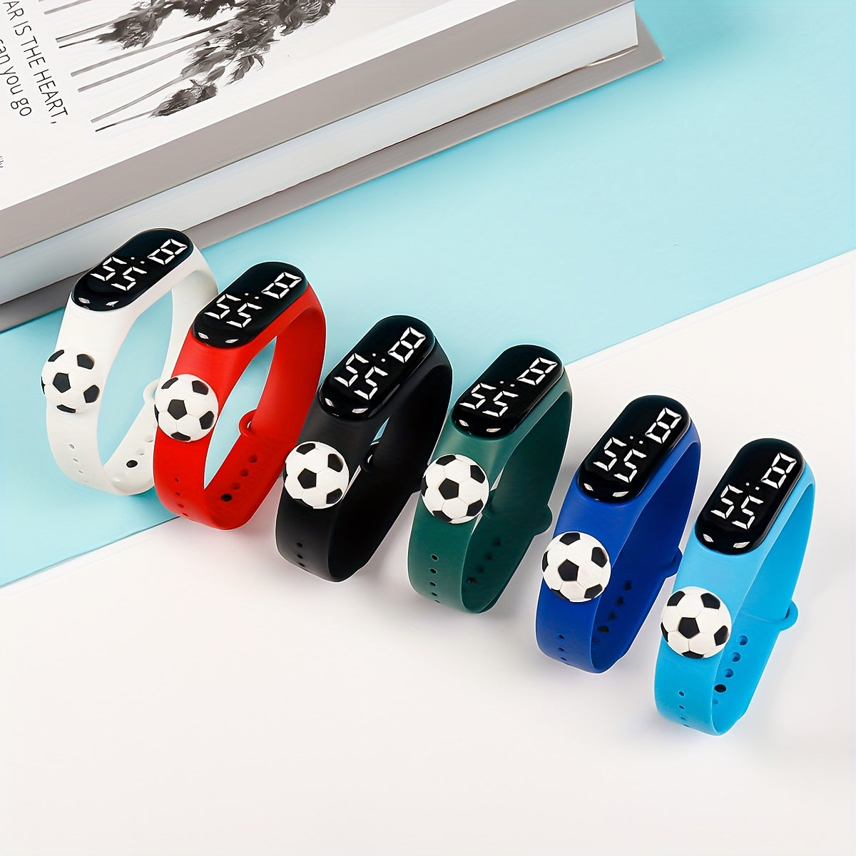 6pcs LED Electronic Wristband Watch for Students Couples Boys & Girls