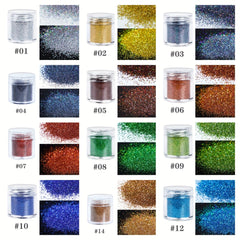 Holographic Laser Fine Glitter Powder Sequins for Nail Makeup Body Craft