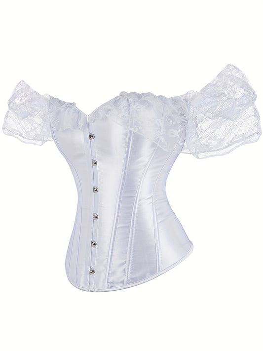 Lace Corset Bustier Tummy Control Body Shaper Women's Lingerie