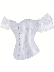 Lace Corset Bustier Tummy Control Body Shaper Women's Lingerie