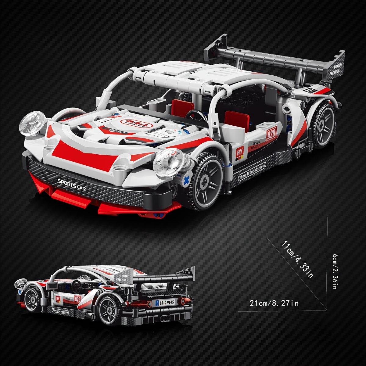 6020 Edition Supercar DIY Mechanical Assembly Kit