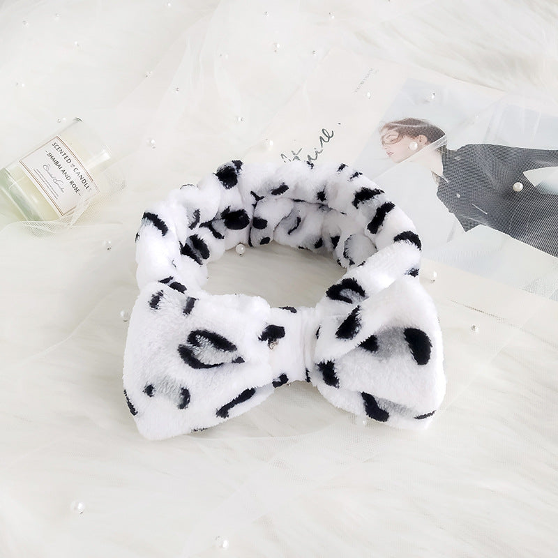 Leopard Print Hair Band For Washing Face Skincare