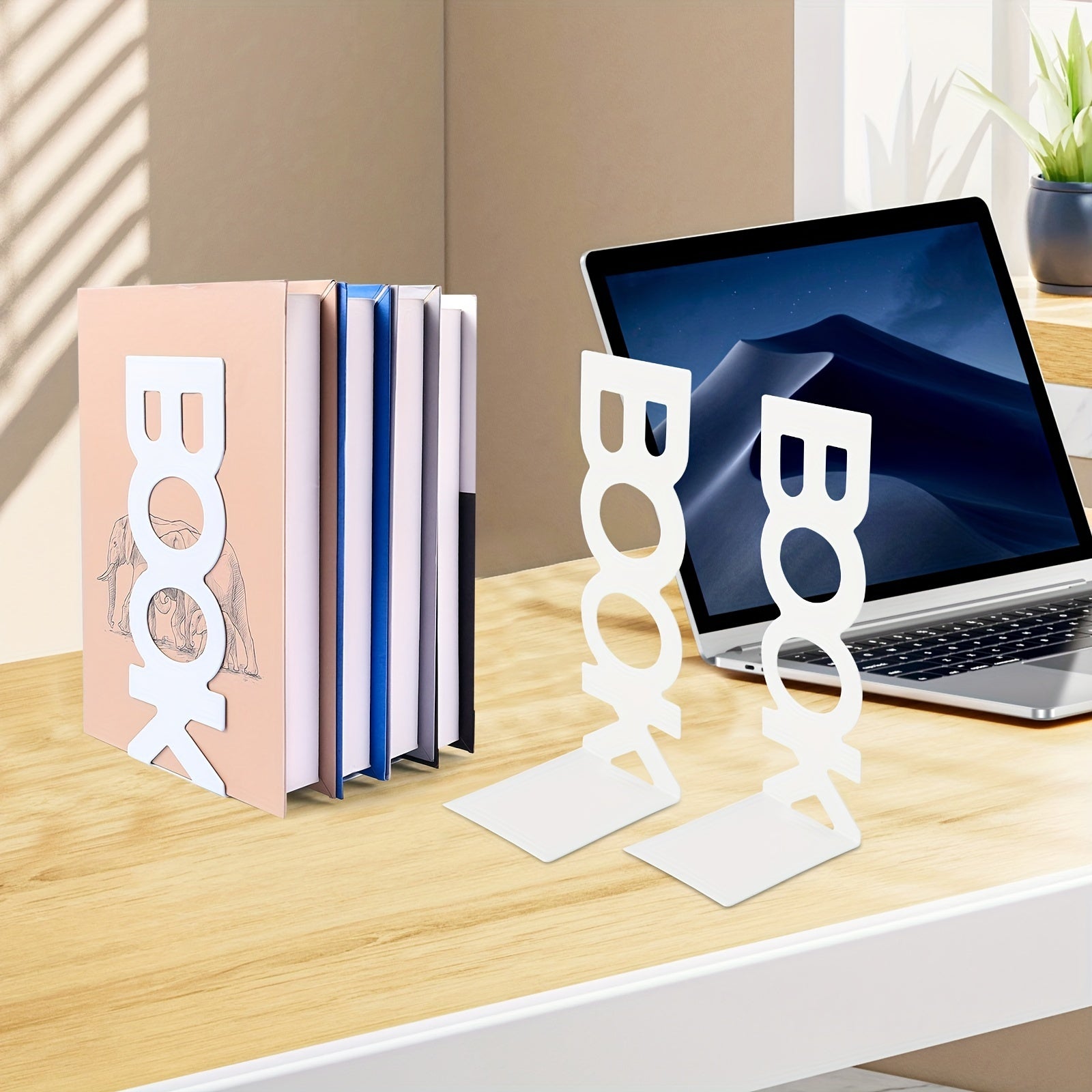 4pcs Book Stands Desktop Organizer For Books Movies CDs Video Games