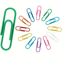 50pcs 2.54cm, 50pcs 3.3cm, 20pcs 5.08cm Large Paperclips - Various Colors