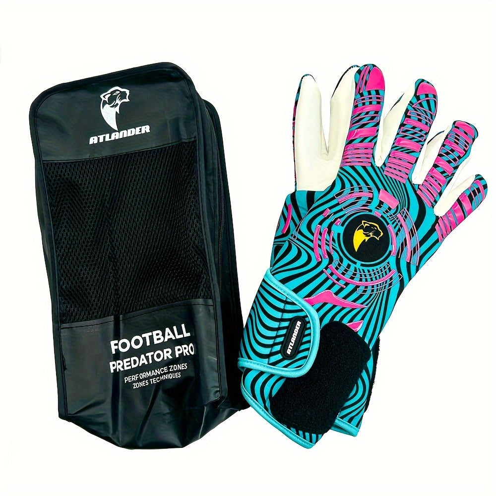 Latex Football Goalkeeper Gloves Thickened Comfortable Durable Anti-slip