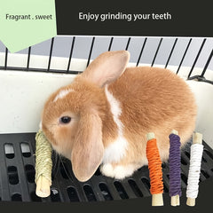 2pcs Small Animal Molar Sticks Chew Toys for Rabbits Guinea Pigs