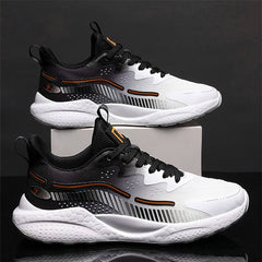 Men's Gradient Colour Sneakers Comfy Non Slip Lace Up Shoes