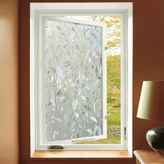 3D Stained Glass Window Film Decorative Privacy Covering